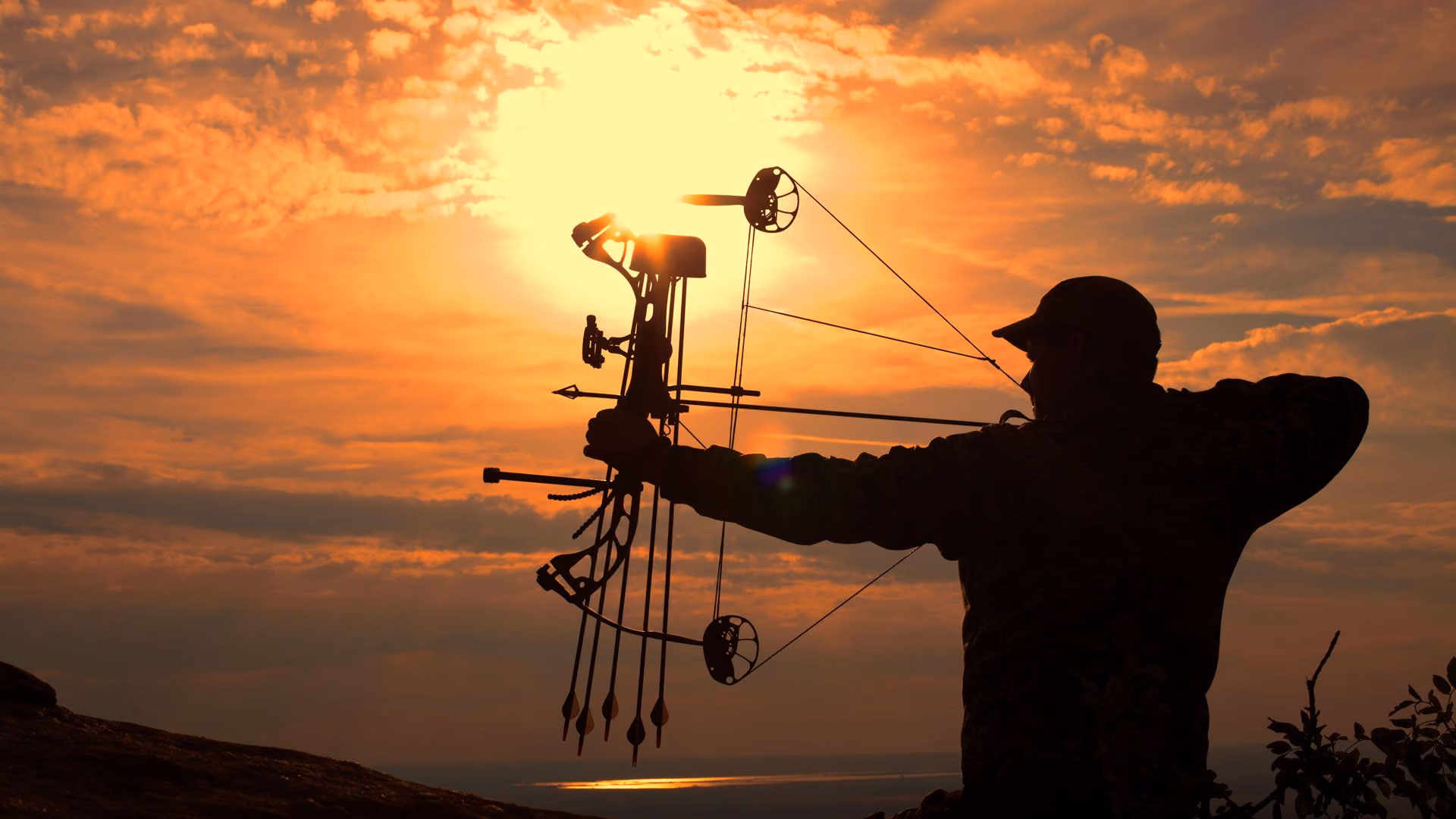 Nevada Bow Hunters Association Sunset Bowhunting Archery Silhouette