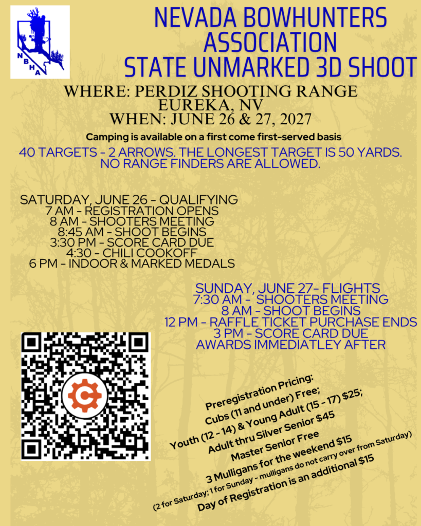 Nevada bowhunters marked 3D Shoot 3
